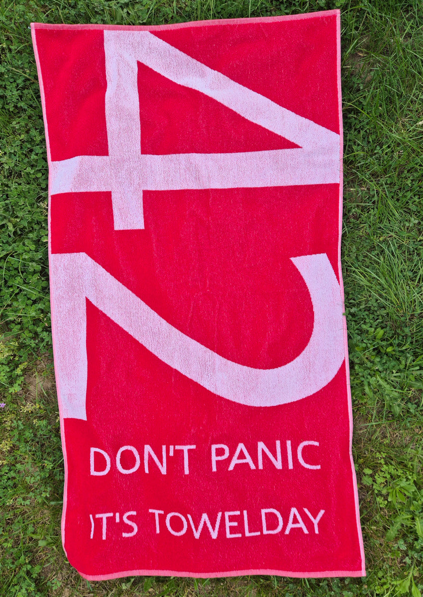 Towelday - das ultimative Handtuch für alle Fans von "Per Anhalter durch die Galaxie"